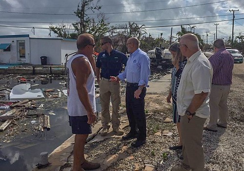 David in the Florida Keys after Hurrican Irma